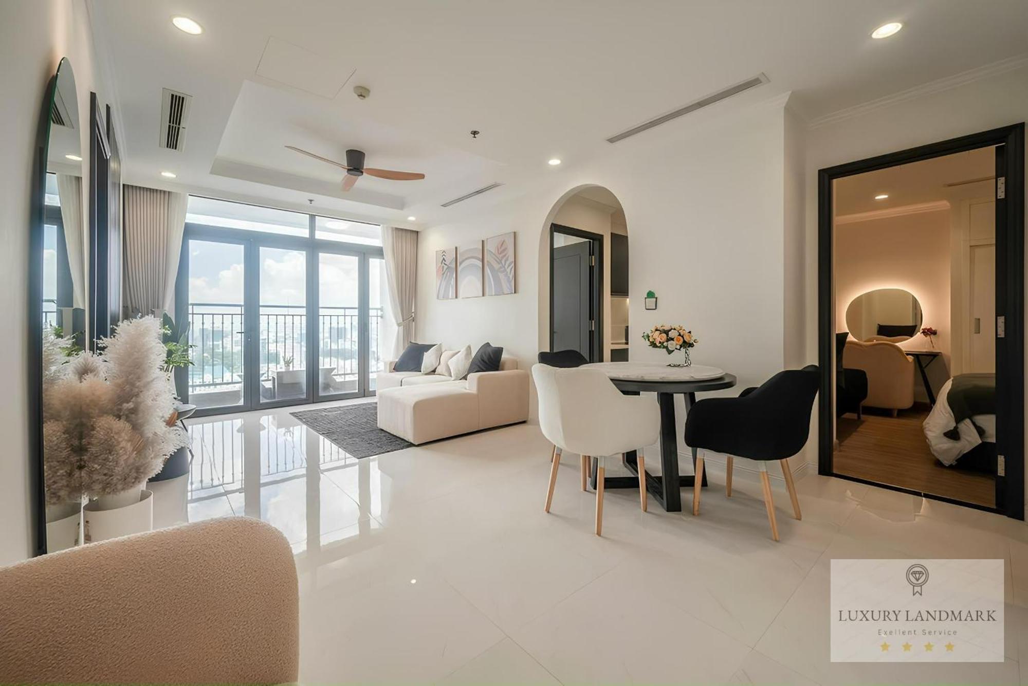הו צ'י מין סיטי Sky Park Apartment - Vinhomes Central Park מראה חיצוני תמונה